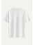 Unisex Bisiklet Yaka %100 Organik Pamuklu Kalın Dokulu Yahweh Baskılı Oversize T-Shirt - Ekru 2