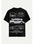 Unisex Bisiklet Yaka %100 Organik Pamuklu Kalın Dokulu Toyota Supra Mk4 Baskılı Oversize T-Shirt - Siyah 1
