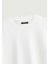 Unisex Bisiklet Yaka %100 Organik Pamuklu Kalın Dokulu Yahweh Baskılı Oversize T-Shirt - Beyaz 3