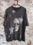 Yıkamalı Soluk Efektli El Boyaması Kurukafa3 Standart Gri T-Shirt 2