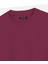 Unisex Bisiklet Yaka %100 Organik Pamuklu Kalın Dokulu Peace Baskılı Oversize T-Shirt - Bordo 3