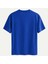 Unisex Bisiklet Yaka %100 Organik Pamuklu Kalın Dokulu Guardian Protection Baskılı Oversize T-Shirt - Saks Mavisi 2