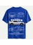 Unisex Bisiklet Yaka %100 Organik Pamuklu Kalın Dokulu Toyota Supra Mk4 Baskılı Oversize T-Shirt - Saks Mavisi 1
