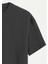 Unisex Bisiklet Yaka %100 Organik Pamuklu Kalın Dokulu Yahweh Baskılı Oversize T-Shirt - Füme 4