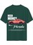Unisex Bisiklet Yaka %100 Organik Pamuklu Kalın Dokulu Need Money For Porsche Baskılı Oversize T-Shirt - Koyu Yeşil 1