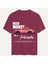 Unisex Bisiklet Yaka %100 Organik Pamuklu Kalın Dokulu Need Money For Porsche Baskılı Oversize T-Shirt - Bordo 1