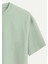Unisex Bisiklet Yaka %100 Organik Pamuklu Kalın Dokulu Tokyo Baskılı Oversize T-Shirt - Bej 4
