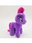 Peluş Pony Peluş At Oyuncak Mor Renk 2