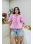 Pembe Torres Bağlamalı Bluz 1