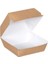Natural Kraft Hamburger Kutusu 12X12X9 cm 100 Adet 2