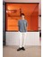 Bisiklet Yaka Arkası Enjeksiyon Baskı %100 Pamuk Oversize Erkek T-Shirt 1