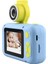 KDC-0025 180 Derece Flip Lens 2.0 Inç Ekran Mini Çocuk Kamera Video Kaydedici, Silikon Kılıfsız-Mavi (Yurt Dışından) 5
