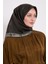 K.yeşil Kenar Leopar Twill Ipek Eşarp 1