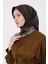 K.yeşil Kenar Leopar Twill Ipek Eşarp 3