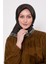 K.yeşil Kenar Leopar Twill Ipek Eşarp 4
