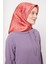 Fuşya Çizgili Sarmal Desen Twill Ipek Eşarp 2