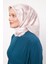 A.pudra Soyut Gül Desen Twill Ipek Eşarp 3