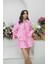 Pembe Etosha Bağlamalı Bluz Şort Takım 5