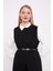Siyah Asimetrik Yelekli Ikili Takım 9
