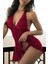 Bordo Dantelli Gecelik Takım BRF1253 1