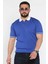 Erkek Polo Yaka Kendinden Çizgi Desenli Triko Tişört P-00016750 1