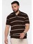 Erkek Polo Yaka Çizgi Desenli Triko Tişört P-00016792 2