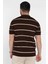 Erkek Polo Yaka Çizgi Desenli Triko Tişört P-00016792 3