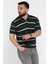 Erkek Polo Yaka Çizgi Desenli Triko Tişört P-00016792 2