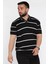 Erkek Polo Yaka Çizgi Desenli Triko Tişört P-00016792 2