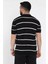 Erkek Polo Yaka Çizgi Desenli Triko Tişört P-00016792 3