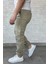 Bel ve Paça Lastikli Kargo Cep Gabardin Erkek Pantolon P-00016774 2