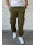 Bel ve Paça Lastikli Kargo Cep Gabardin Erkek Pantolon P-00016774 1
