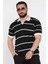 Erkek Polo Yaka Çizgi Desenli Triko Tişört P-00016792 1