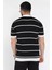 Erkek Polo Yaka Çizgi Desenli Triko Tişört P-00016792 3