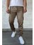 Bel ve Paça Lastikli Kargo Cep Gabardin Erkek Pantolon P-00016774 1