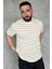 Bisiklet Yaka Çizgi Desenli Erkek Tişört P-00016828 2