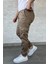 Bel ve Paça Lastikli Kargo Cep Gabardin Erkek Pantolon P-00016774 2