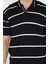 Erkek Polo Yaka Çizgi Desenli Triko Tişört P-00016792 4