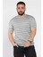 Erkek Bisiklet Yaka Çizgili Triko Tişört P-00015983 1