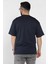 Erkek Yazı Baskılı Oversize Tişört P-00015996 3