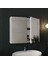 Liva 80 Cm Tezgahlı, Aynalı Banyo Dolabı Seti, Seramik Lavabo Dahil, Beyaz, Mdf 2