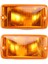 1 Çift Amber Lens Ön Dönüş Sinyal Lambası Muhafazaları 55155629AB 55155628AB Jeep Wrangler Tj 97-06 55157033AA 55157032AA Için (Yurt Dışından) 1
