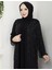 Gülperi Kadın Büyük Beden Flok Baskılı Taşlı Abaya/abiye Elbise 2