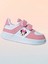 Kırmızı Kurdelalı Baskılı Pembe Bantlı Çocuk Spor Ayakkabı Sneaker 1