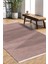 Lidya Bej/füme Pamuk Dokuma Yumuşak Halı | Kaymaz Tabanlı, Yıkanabilen Modern Tasarımlı Kilim 1