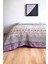 Çift Kişilik Modern Mozaik Desenli Pike – Lila | 200X240 cm | %100 Pamuk 1