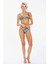 Kadın Tropikal Çiçek Desenli Bikini Takımı 3734 3