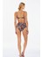 Kadın Desenli Yüksek Bel Bikini Takımı 3727 4