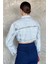 Kadın Crop Top Jean Kot Ceket P-00017199 3