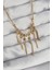 316L Çelik Zincir Gold Renk Topçuk Detay Sallantılı Zincir Kolye - EBJ240807W25488 1